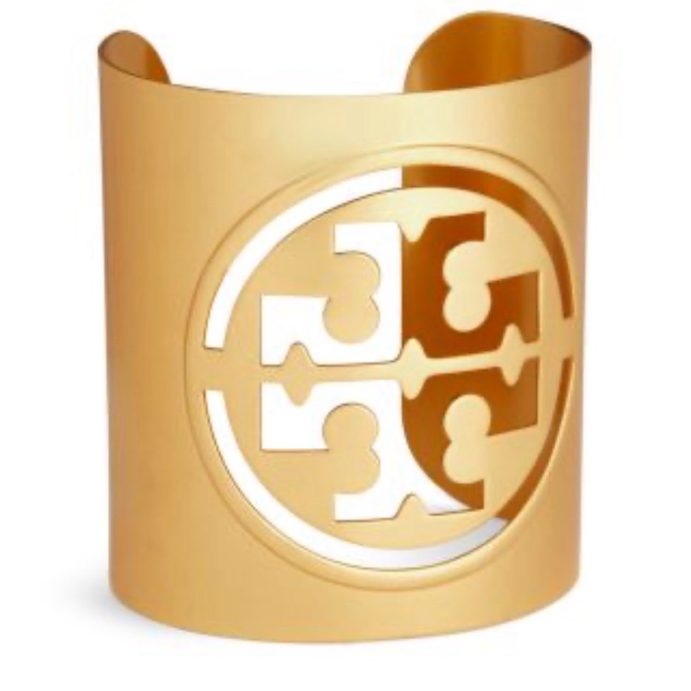 Tory Burch Gold Cuff Bracelet Miller Cut Out Cuff